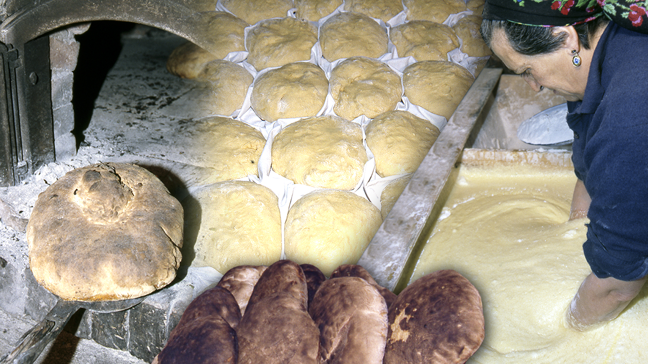 Panes y tortas de "arras" en el Pirineo. Elaboración 100% artesanal de estos alimentos y dulces